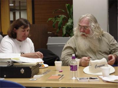 Mary Purnell (coin club secretary) and hubby Joe Purnell