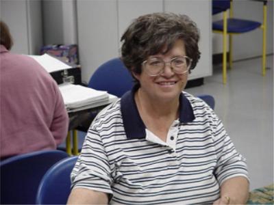 Important coin club volunteer Joyce Allen